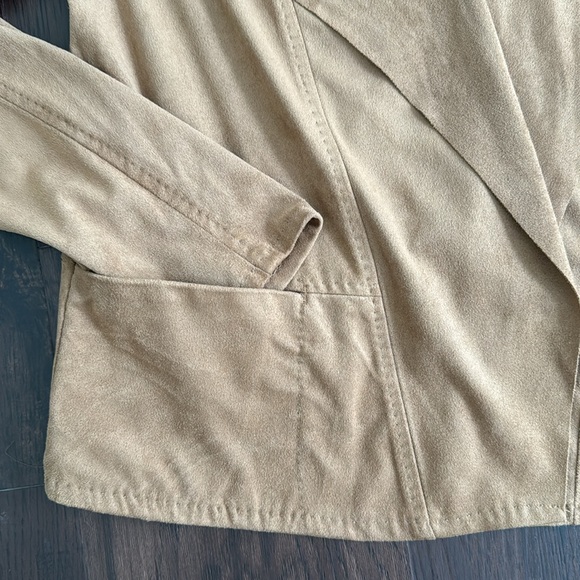 MAX STUDIO VICUÑA LEGGINGS MATCHING JACKET SET LARGE MICROSUEDE - Picture 6 of 10